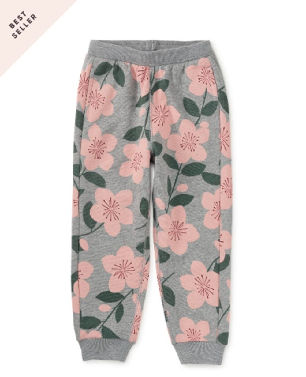 Tea Collection Going Places Joggers in Plum Blossom and Matching One-Piece